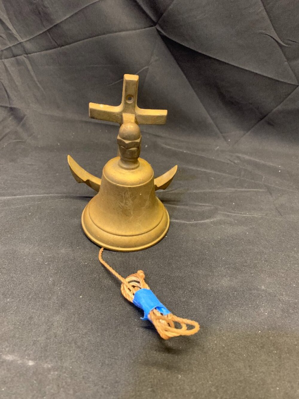 Nautical Solid Brass Vintage Ship/Anchor Bell Maritime Decor